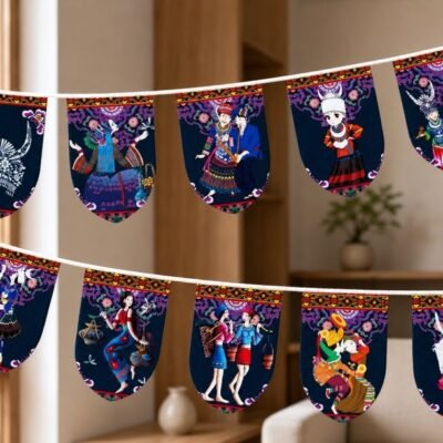 Himalayan Artisan Fabric Flag Garland