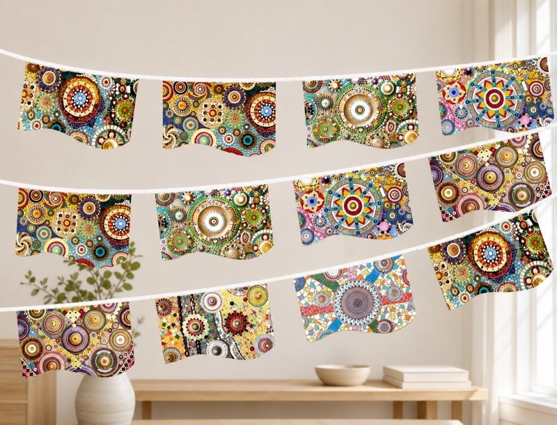Himalayan Artisan Fabric Flag Garland