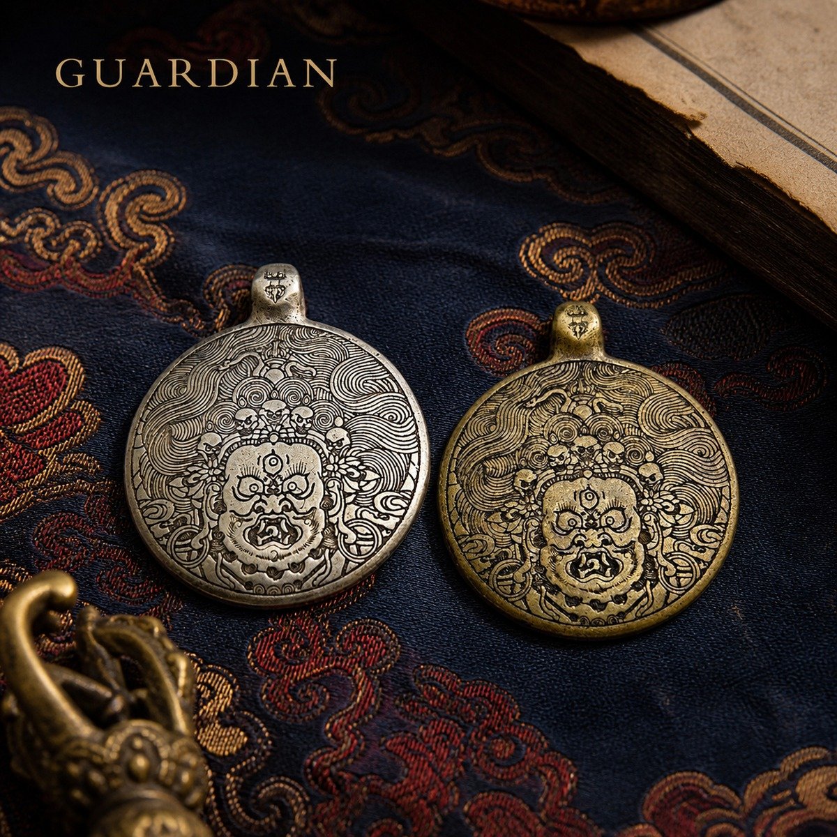 himalayan-brass-nine-palace-pendant-01-main-finish-comparison Himalayan Brass Nine Palace Pendant