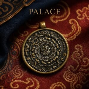 Himalayan Brass Nine Palace Pendant - Nine Palace Mandala