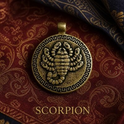 himalayan-brass-nine-palace-pendant-07-scorpion-zodiac-guard Himalayan Brass Nine Palace Pendant