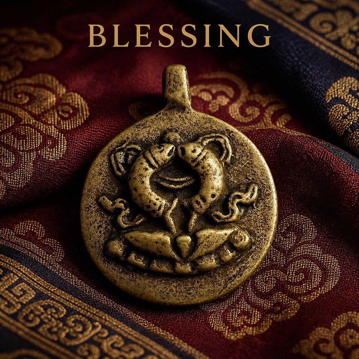 himalayan-brass-nine-palace-pendant-09-double-fish-lotus Himalayan Brass Nine Palace Pendant