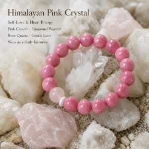 Himalayan Pink Crystal Self-Love Bracelet - 8mm
