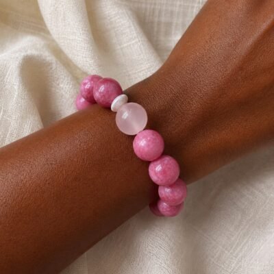 himalayan-pink-crystal-self-love-bracelet-04-black-wrist Himalayan Pink Crystal Self-Love Bracelet