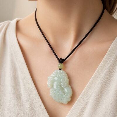 Jade Coin Pixiu Wealth Guardian Pendant Necklace