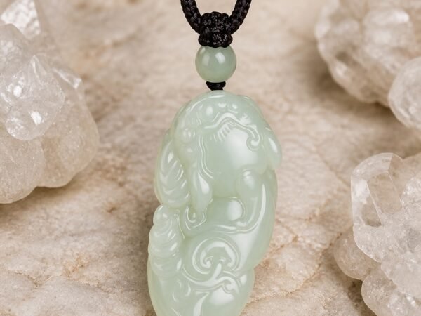 Jade Ruyi Pixiu Good Fortune Pendant Necklace