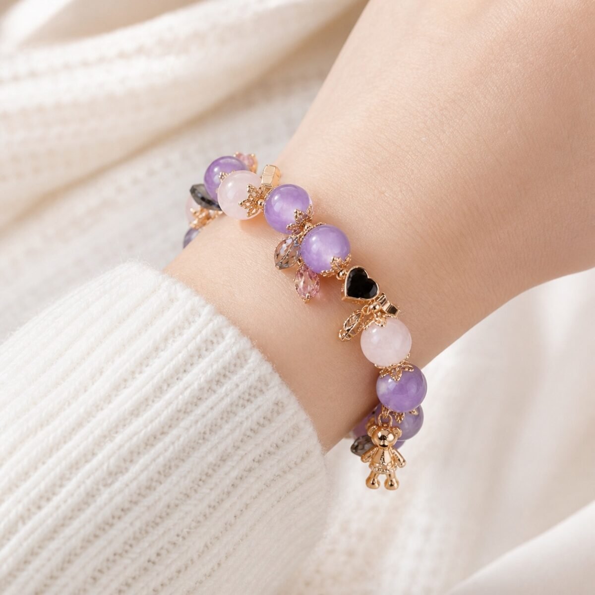 Lavender Fairy Star Bracelet