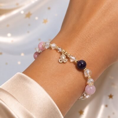 Leo Solar Courage Zodiac Crystal Bracelet