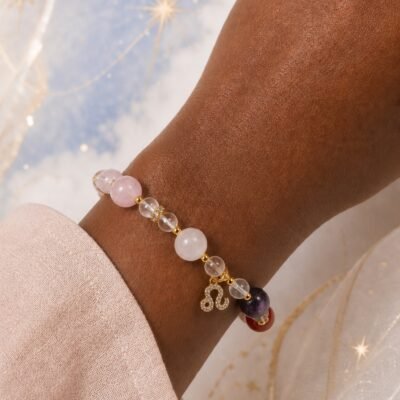 Leo Solar Courage Zodiac Crystal Bracelet