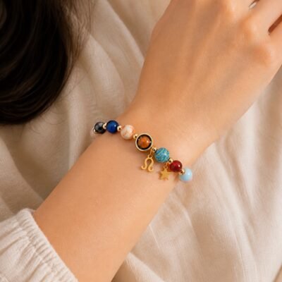 Celestial Light Planetary Bead Bracelet