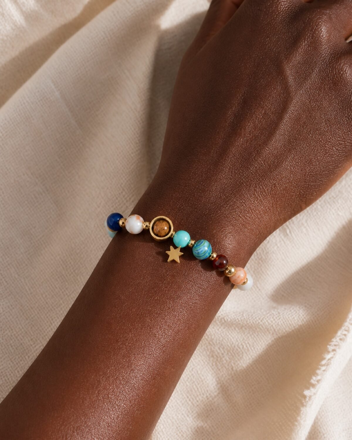 leo-black-black-skin Leo Midnight Zodiac Faceted Crystal Bracelet