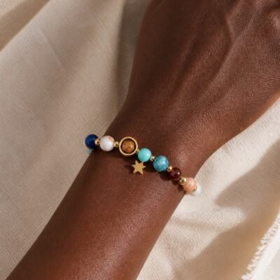 leo-black-black-skin Leo Midnight Zodiac Faceted Crystal Bracelet
