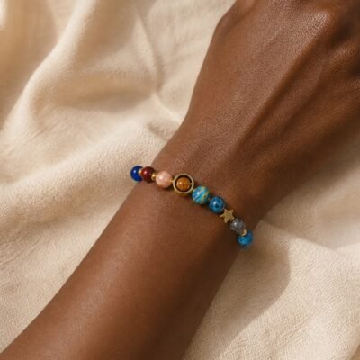Leo Blue Horizon Zodiac Stone Bracelet