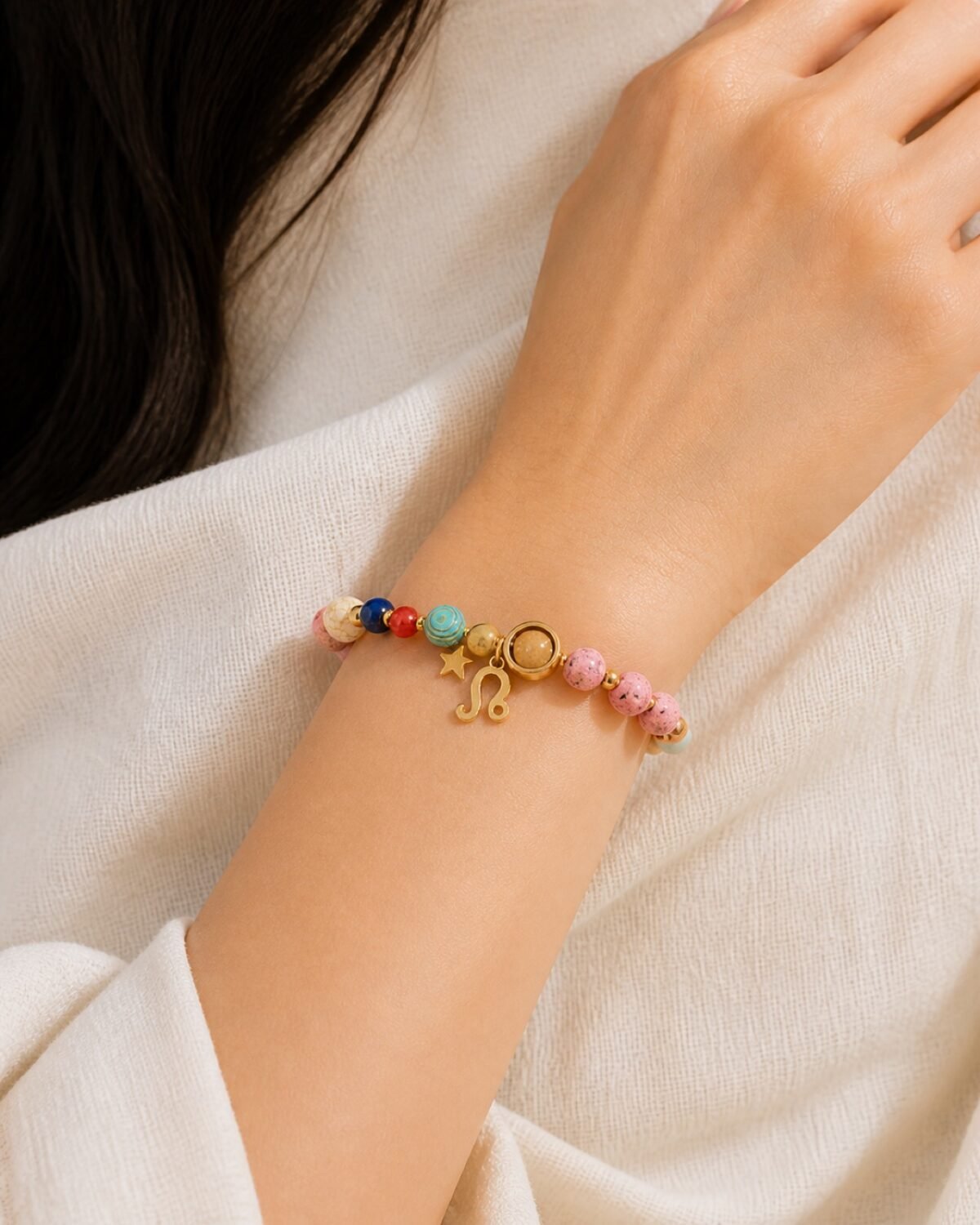 Leo Rose Zodiac Totem Bracelet