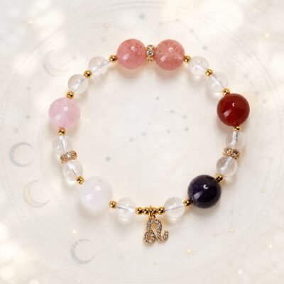 Leo Solar Courage Zodiac Crystal Bracelet