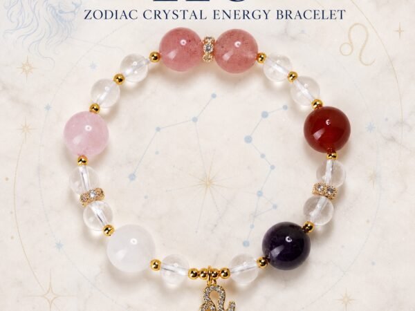 Leo Solar Courage Zodiac Crystal Bracelet