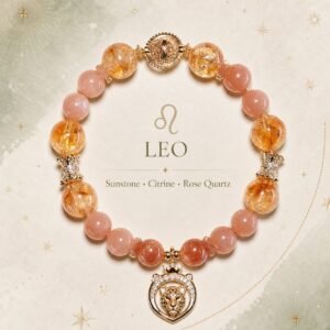 Zodiac Crystal Talisman Bracelet — Choose Your Sign - Leo
