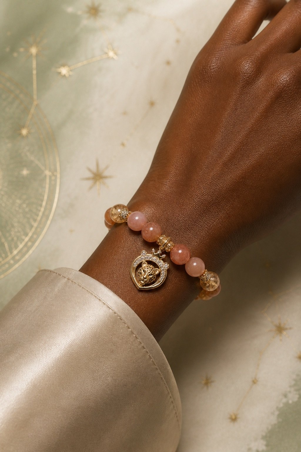 Leo Zodiac Crystal Talisman Bracelet
