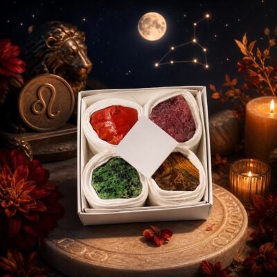 leo-zodiac-four-raw-crystal-gift-set-04-zodiac-energy Leo Four Raw Crystal Gift Set