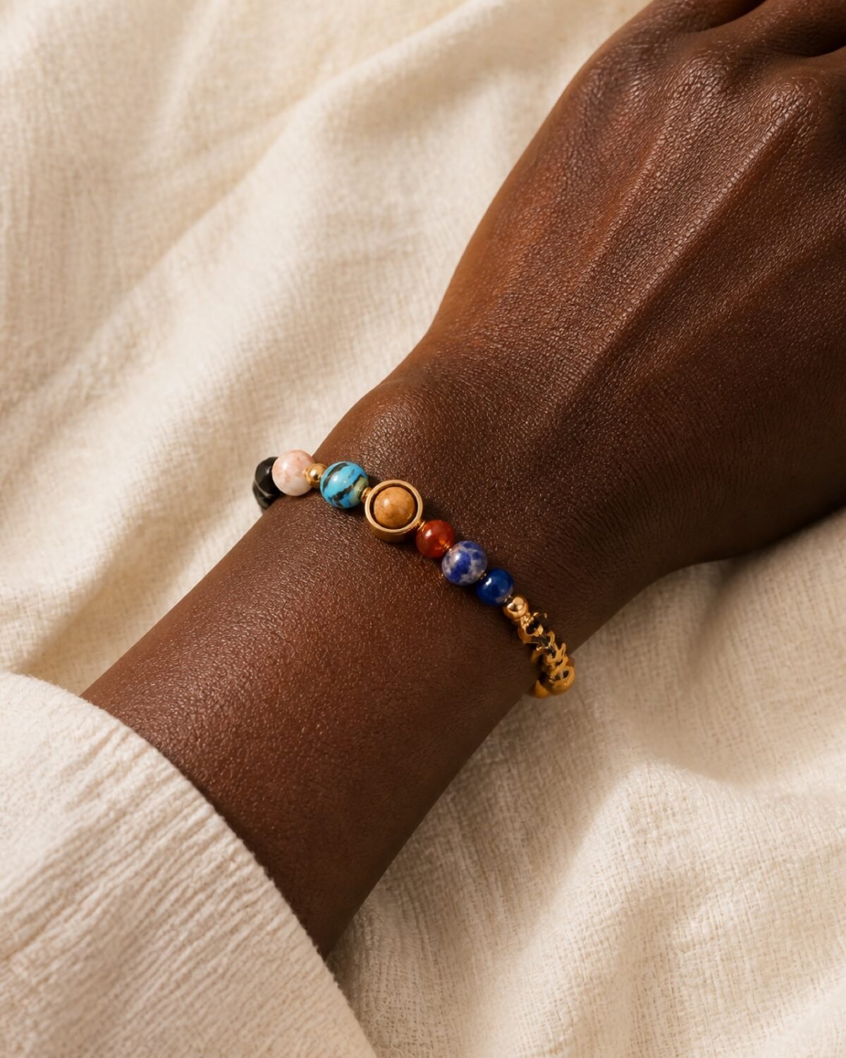 libra-black-black-skin Libra Midnight Zodiac Faceted Crystal Bracelet
