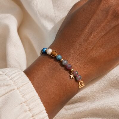 Libra Celestial Light Planetary Bead Bracelet