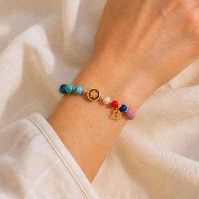 libra-pink-light-skin Libra Rose Zodiac Totem Bracelet