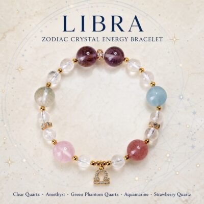 Libra Harmony Glow Zodiac Crystal Bracelet