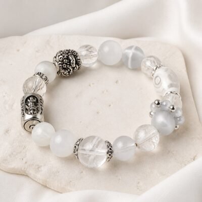 Clear Mind Vajra Crystal Bracelet