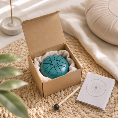 mini-6-note-steel-tongue-drum-04-box-and-accessories Mini 6-Note Steel Tongue Drum