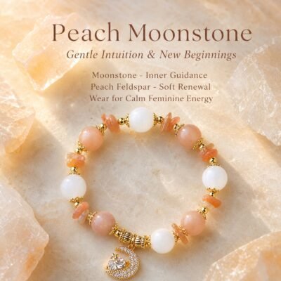 Peach Moonstone Moon Princess Bracelet