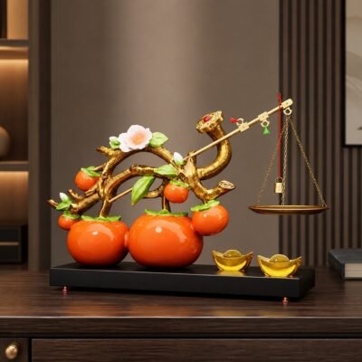 persimmon-ruyi-balance-feng-shui-display-classic-balance Persimmon Ruyi Balance Feng Shui Display