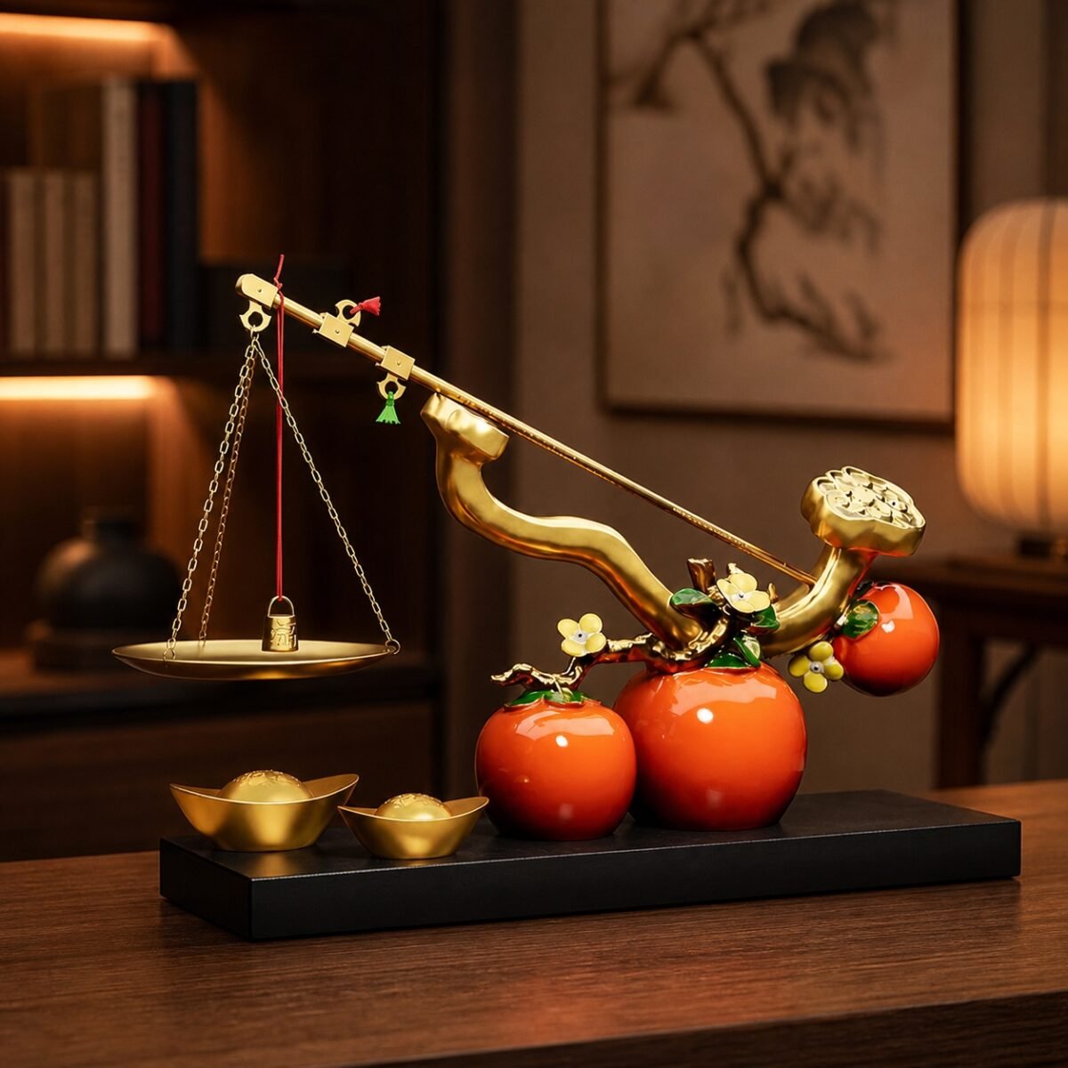 persimmon-ruyi-balance-feng-shui-display-wealth-ingot Persimmon Ruyi Balance Feng Shui Display