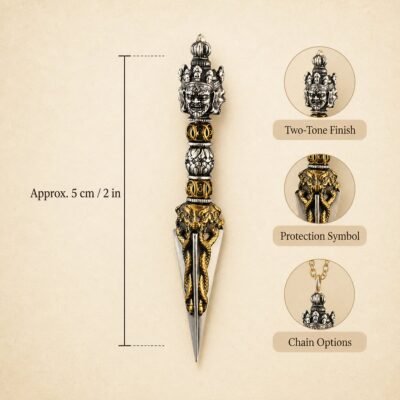Tibetan Phurba Protection Amulet Necklace