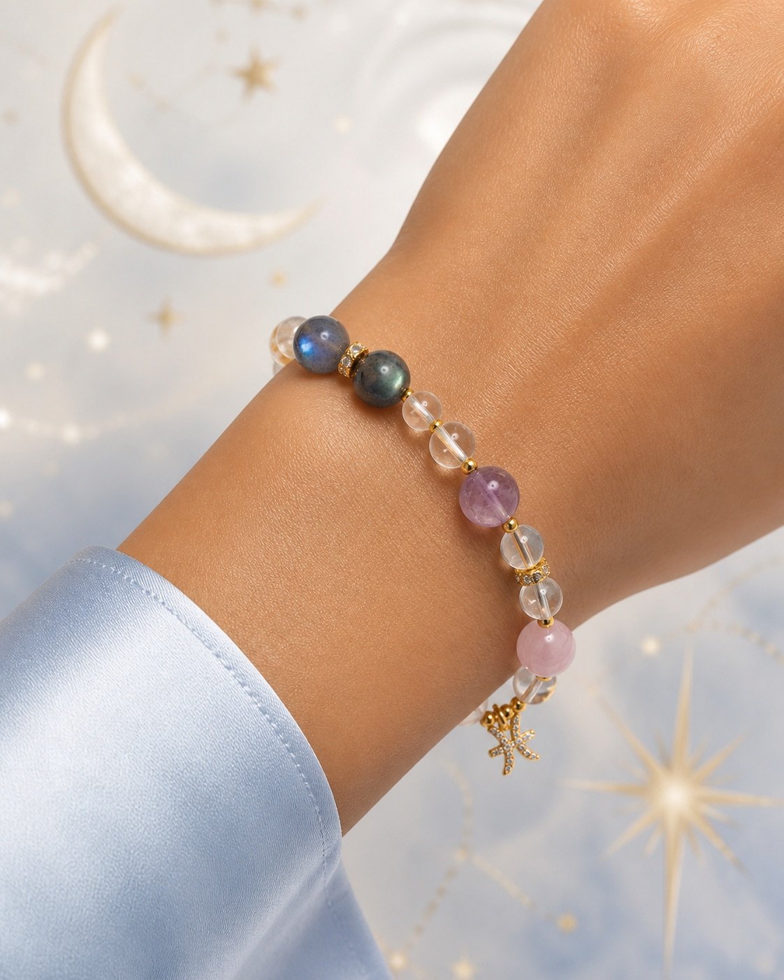 Pisces Ocean Dream Zodiac Crystal Bracelet