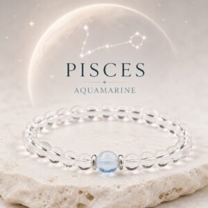 Celestial Birthstone Crystal Bracelet — Choose Your Sign - Pisces