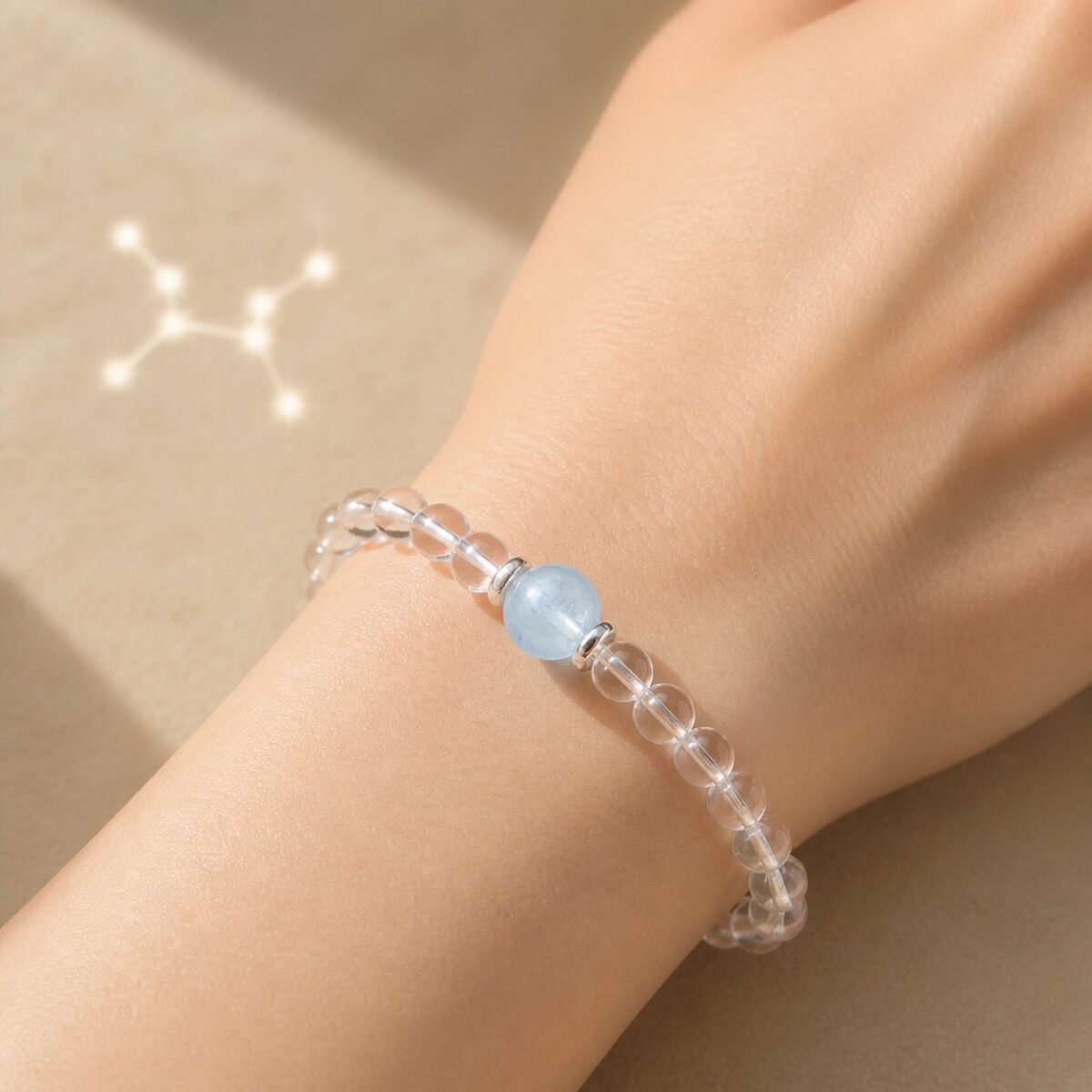 Pisces Celestial Birthstone Crystal Bracelet