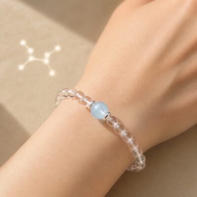 Pisces Celestial Birthstone Crystal Bracelet