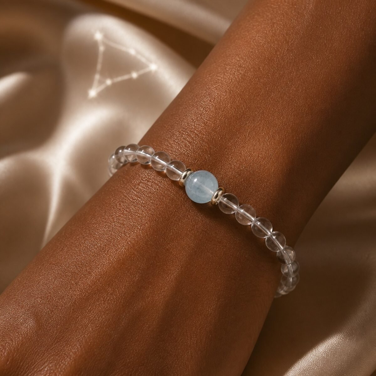 Pisces Celestial Birthstone Crystal Bracelet