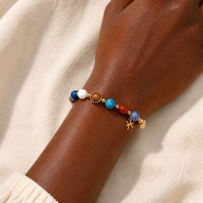 Pisces Midnight Zodiac Faceted Crystal Bracelet