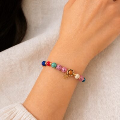 Pisces Rose Zodiac Totem Bracelet