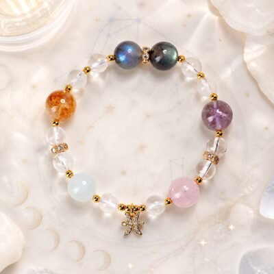 Pisces Ocean Dream Zodiac Crystal Bracelet