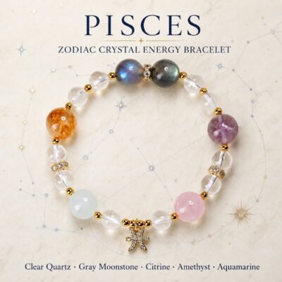 Pisces Ocean Dream Zodiac Crystal Bracelet