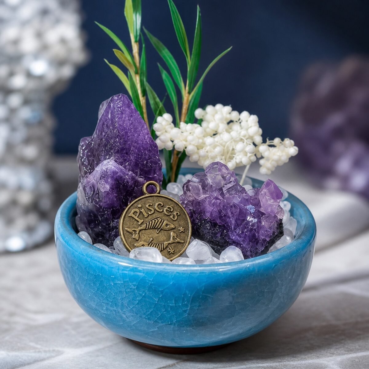 Pisces Crystal Micro-Landscape Desk Decor