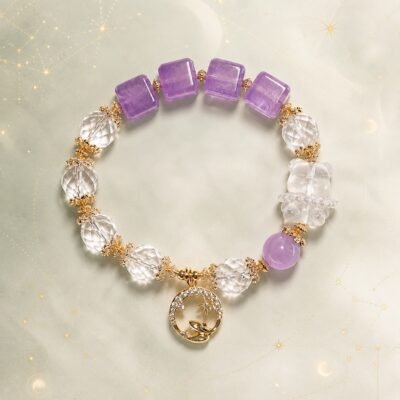 Pisces Zodiac Crystal Talisman Bracelet