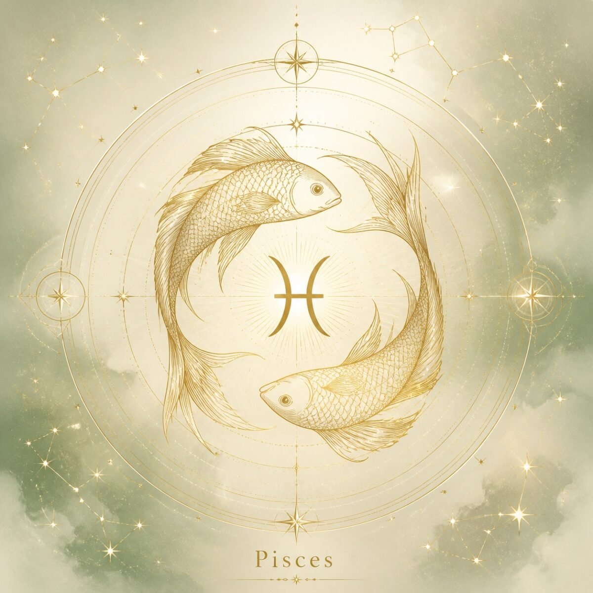 Pisces Zodiac Crystal Talisman Bracelet