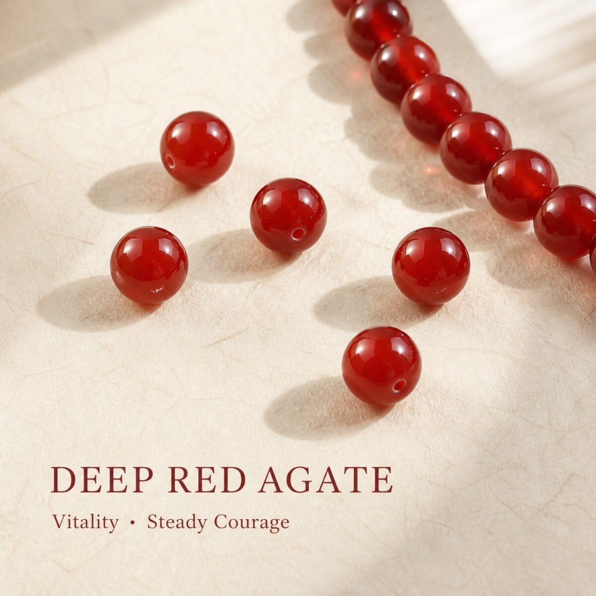 Premium Natural Agate Loose Beads for DIY Mala