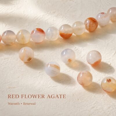 Premium Natural Agate Loose Beads for DIY Mala