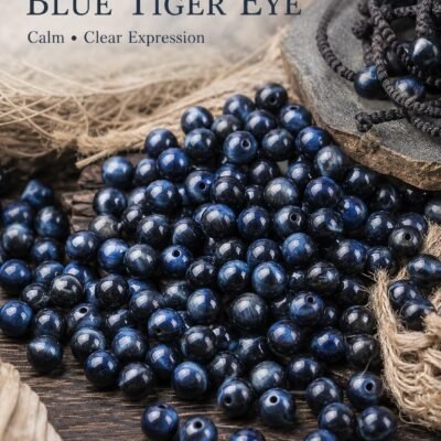 Premium Natural Tiger Eye Loose Beads for DIY Mala