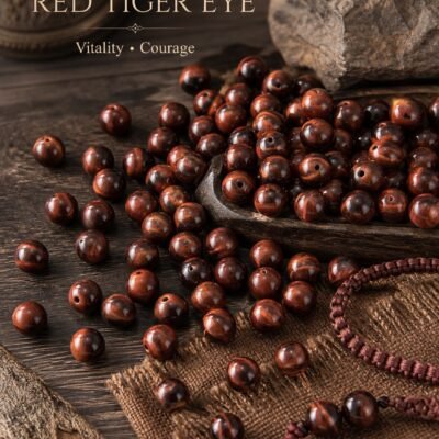 Premium Natural Tiger Eye Loose Beads for DIY Mala