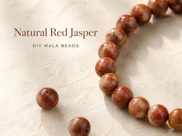 premium-red-jasper-loose-beads-diy-mala-text-main Premium Natural Red Jasper Loose Beads for DIY Mala